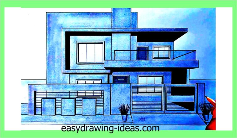 Bangla Drawing | House Drawing